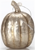 4.5" Glass Gold Pumpkin Ornament