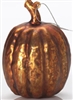 4.5" Glass Copper Pumpkin Ornament