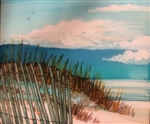 Coastal Beach Inked Tile by Bonnie Wolfe