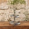 2 Tier Round Stand with Spindle Handle