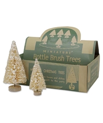 Vintage Box of Miniature Bottle Brush Trees