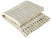 Cream Colored Cable Woven Throw by Park Designs