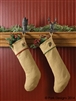 Burlap and Pine Christmas Stocking by Park Designs