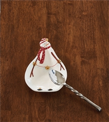 Sleigh Bells Snowman Spoon Rest by Park Designs