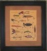 Antique Fishing Lures Framed Print by Bonnie Wolfe