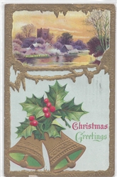 Christmas Greetings Vintage Postcard
