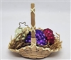 Basket of Grape Clusters - 1990s - OWC Inge Glass