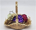 Basket of Grape Clusters - 1990s - OWC Inge Glass