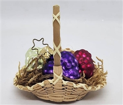 Basket of Grape Clusters - 1990s - OWC Inge Glass