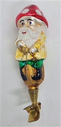 German Santa Elf Clip on with Mushroom Hat