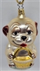 Pug Puppy Dog - 1990s - OWC Inge Glass
