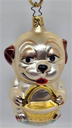 Pug Puppy Dog - 1990s - OWC Inge Glass