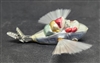 Santa in Airplane with Spun Glass Wings - Clip on - Germany