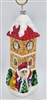 Santa At Clock Tower - 1990s - Czech