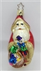 Santa with Basket of Toys - 1990s - OWC Inge Glass