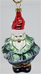 Santa Wearing Pine Tree Ornament - Germany
