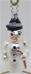 Snowman With Black Cap - 1990s - OWC Inge Glass