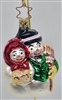 Snowman Couple - 1990s - OWC Inge Glass