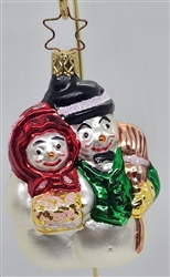 Snowman Couple - 1990s - OWC Inge Glass