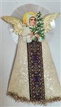 Spun Glass  - Dresden - Angel Scrap Tree Topper