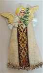 Spun Glass  - Dresden - Angel Scrap Tree Topper