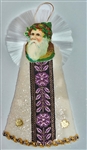 Spun Glass  - Dresden - Scrap  - Father Christmas