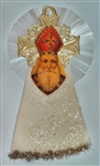 Spun Glass  - Dresden - Scrap  - Father Frost