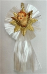 Spun Glass Ornament - Three Dimensional Cherub