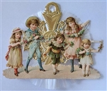 Spun Glass Ornament - Children with Greens - Dresdens by Dennis Bauer