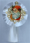Shooting Star Spun Glass Ornament - Santa Head - Dresdens by Dennis Bauer