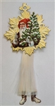 Spun Glass Ornament - Standing Santa - Dresdens by Dennis Bauer