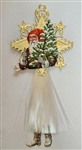 Spun Glass Ornament - Standing Santa - Dresdens by Dennis Bauer