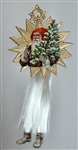 Spun Glass Ornament - Standing Santa - Dresdens by Dennis Bauer