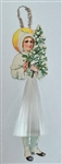 Spun Glass Ornament - Victorian Girl Scrap - Dresdens by Dennis Bauer