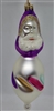 Two Sided Santa Drop Ornament - Germany
