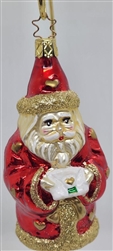 Valentine Santa - 1990s - OWC Inge Glass