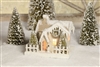Cardboard Saltbox House | Glitter Christmas Village | Ragon House