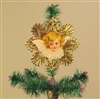 Blond Haired Angel Dresden Tree Topper by Samantha Claus