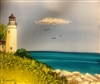 Lighthouse Inked Tile by Bonnie Wolfe