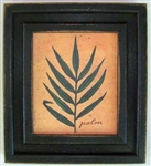 Palm Leaf Framed Print by Bonnie Wolfe