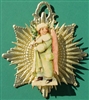 Pink Winged Snow Angel Dresden Snowflake Ornament by Samantha Claus