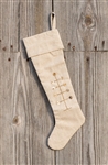 Button Feather Tree Christmas Stocking by Park Designs