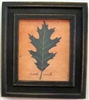 Red Oak Leaf Framed Print by Bonnie Wolfe