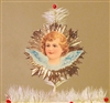 Blue Winged Angel Dresden Tree Topper by Samantha Claus