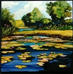Porter's Pond Inked Tile by Bonnie Wolfe