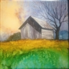 Weathered Barn Inked Tile by Bonnie Wolfe