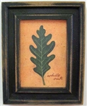 White Oak Leaf Framed Print by Bonnie Wolfe