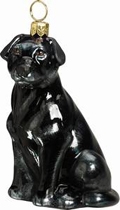 Black Lab Ornament by Joy to the World