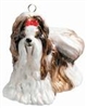 Shih Tzu Dog Ornament Brown & White by Joy to the World